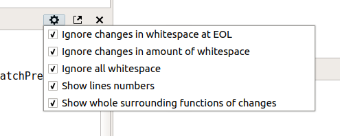 whitespace options
